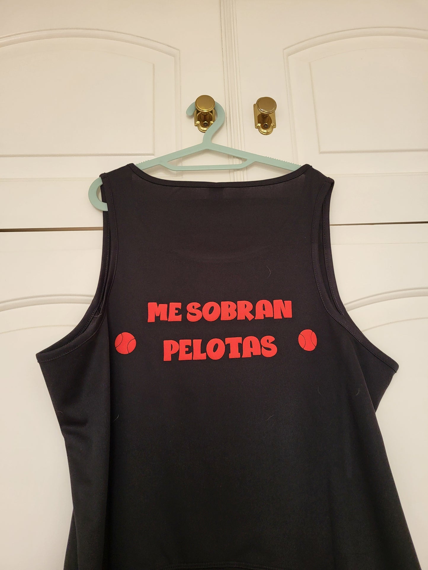 Men's Sport Tank - Me Sobran Pelotas - I have extra balls! Available in Black/White/Red