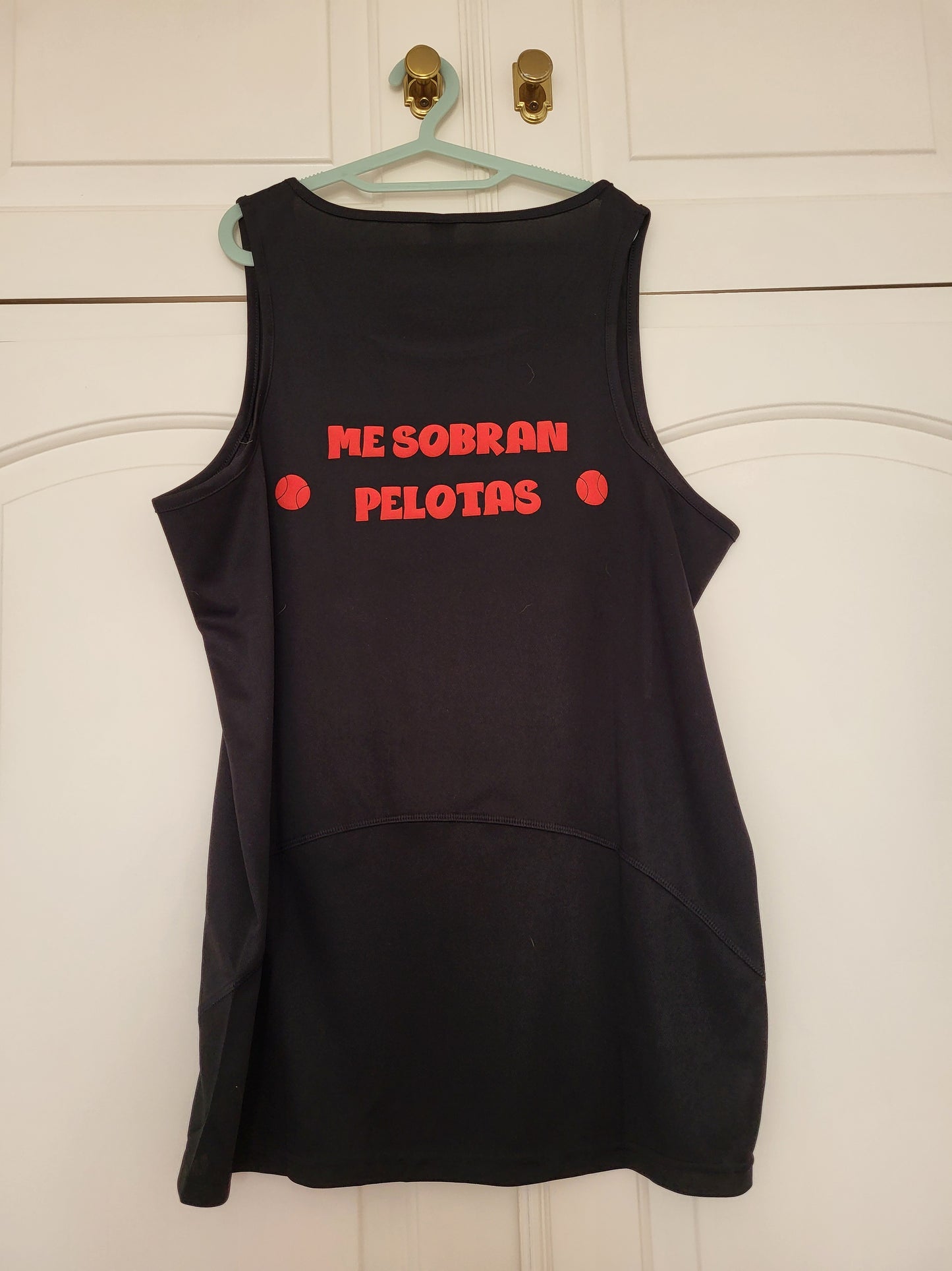 Men's Sport Tank - Me Sobran Pelotas - I have extra balls! Available in Black/White/Red