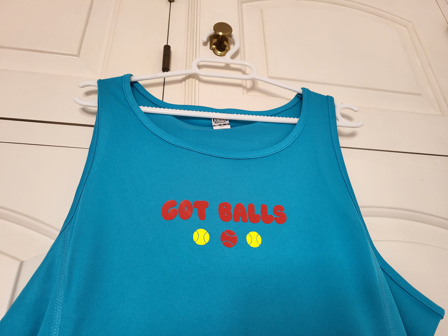 Men's "Got Balls?" Sports Tank with Padel Racket Back Print