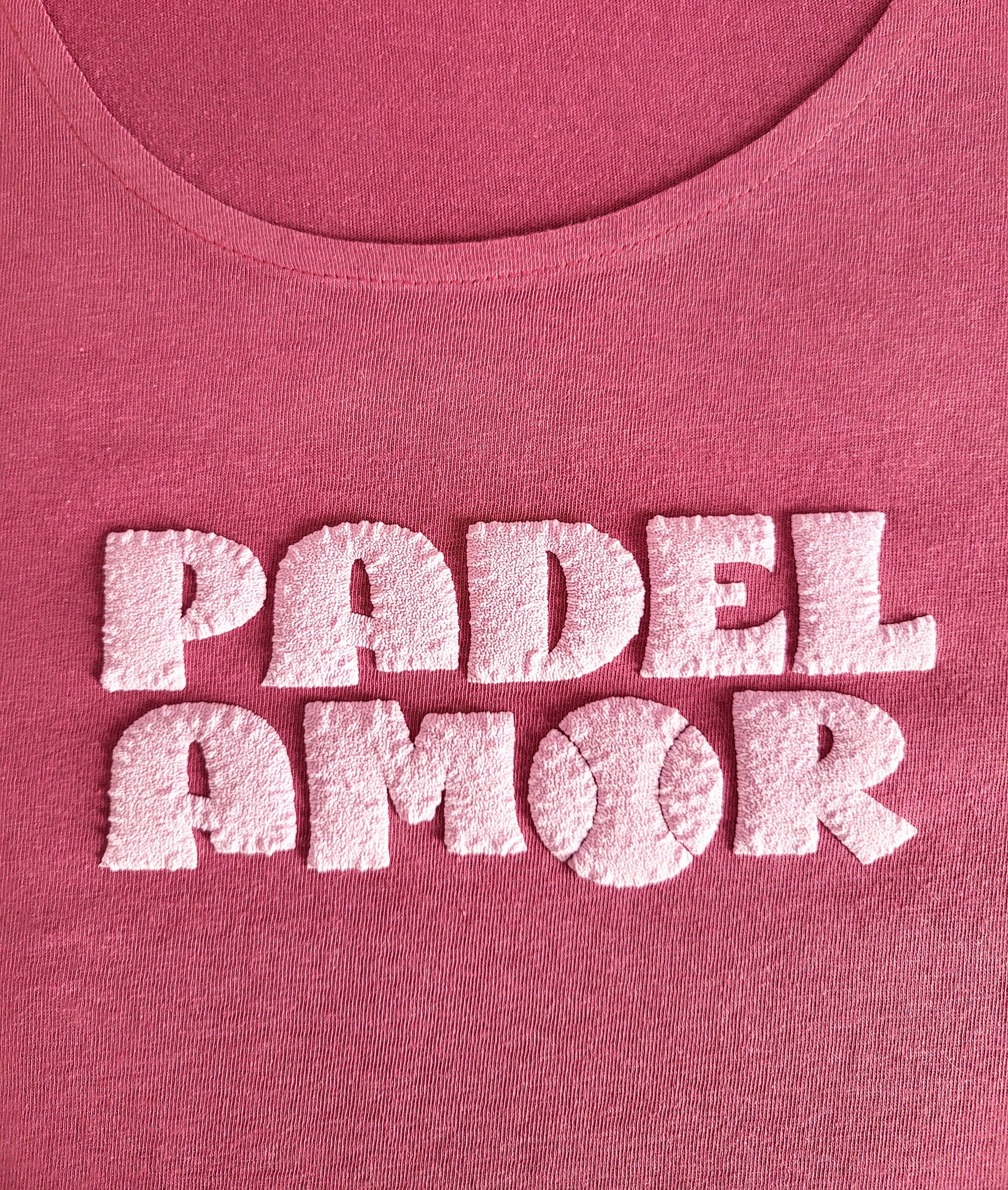 Berry Tank Top - Padel Amor 3D Letters / Light Pink