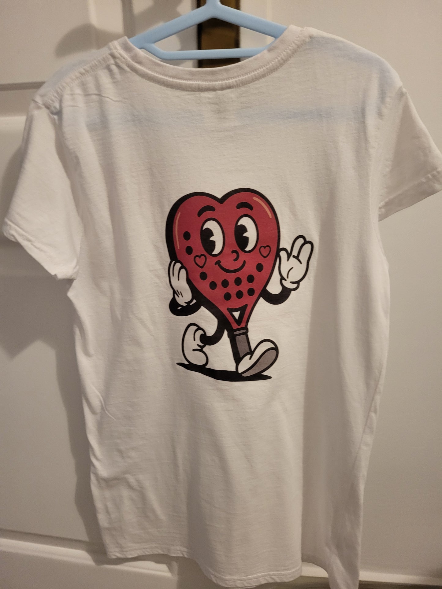 Padel Amor Cartoon Heart Racket Shirt