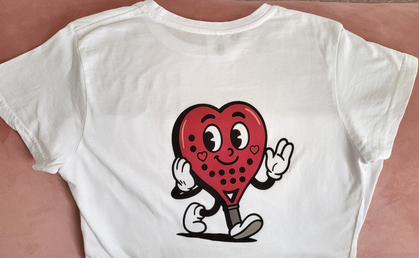 Padel Amor Cartoon Heart Racket Shirt