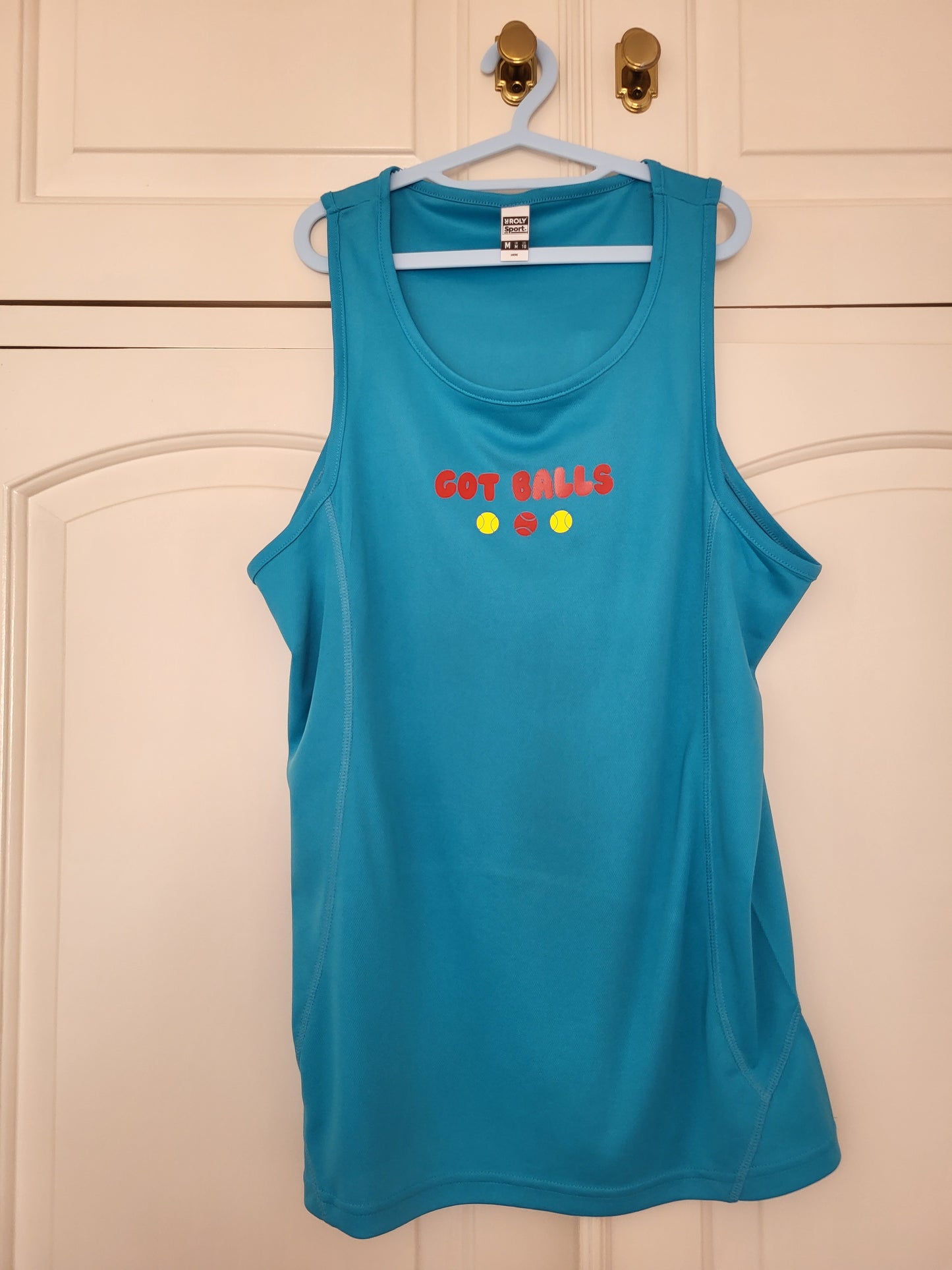 Men's "Got Balls?" Sports Tank with Padel Racket Back Print