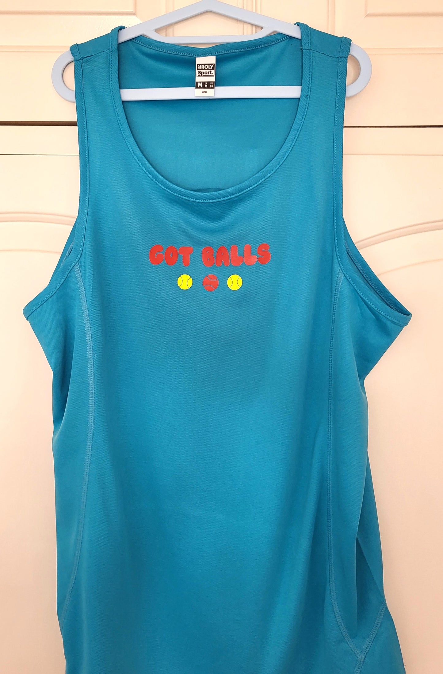 Men's "Got Balls?" Sports Tank with Padel Racket Back Print