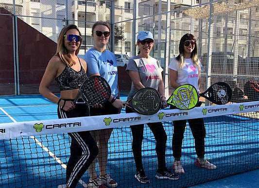 Los Boliches Padel Club - Sunday Padel - Girls photo at the net